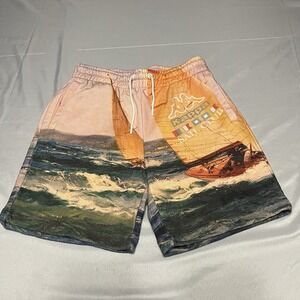 Kappa Kandon Sail Club Sweat shorts Mens Medium AOP Drawstring Pockets